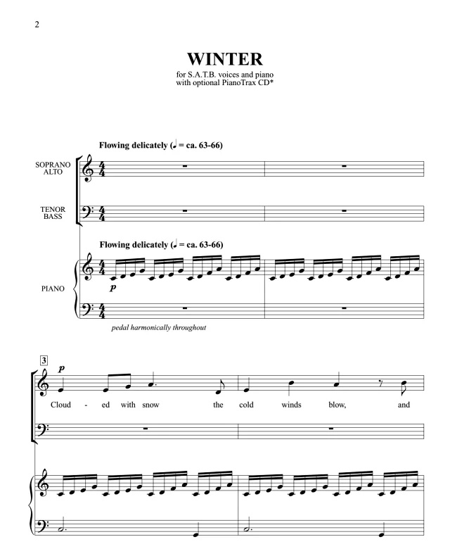 商品为合唱伴奏音频mp3 冬天 Winter 贝克版 合唱伴奏音频 有试听