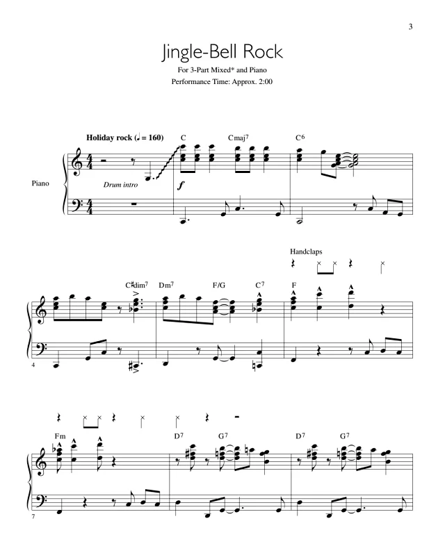 商品为合唱伴奏音频mp3 铃儿响叮当摇滚 Jingle Bell Rock 赫夫版 合唱伴奏音频 有试听