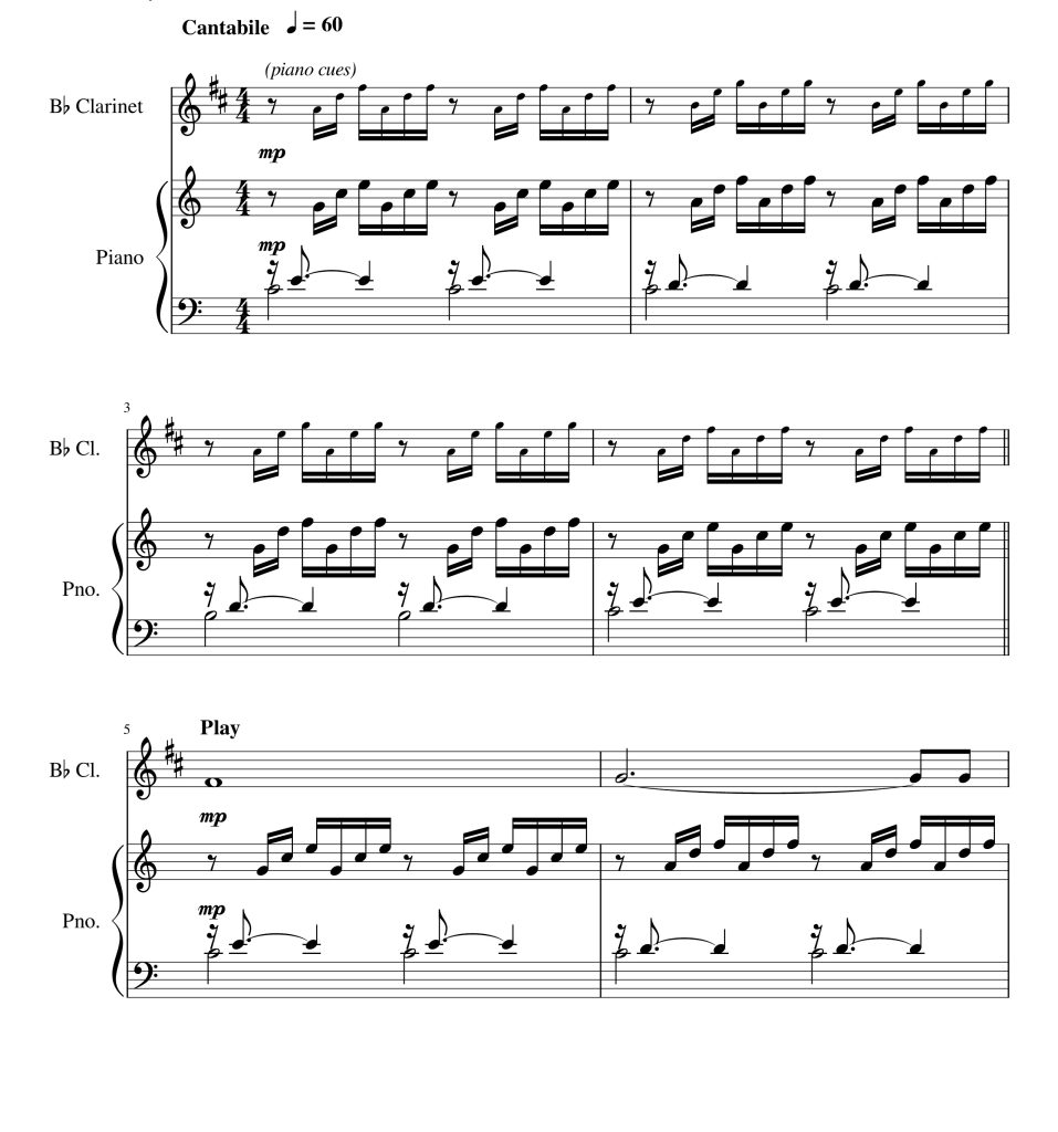 Ave Maria  单簧管钢琴总分谱  有试听-云音圈