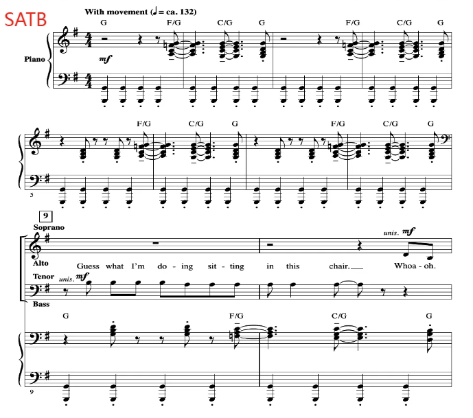 Invisible 洛耶斯基版 SATB 四声部混声 流行合唱线谱 有试听-云音圈