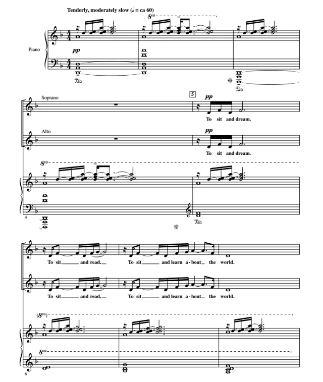 坐着做梦 To Sit and Dream 鲍威尔版 SATB 四声部混声 合唱线谱  有试听-云音圈