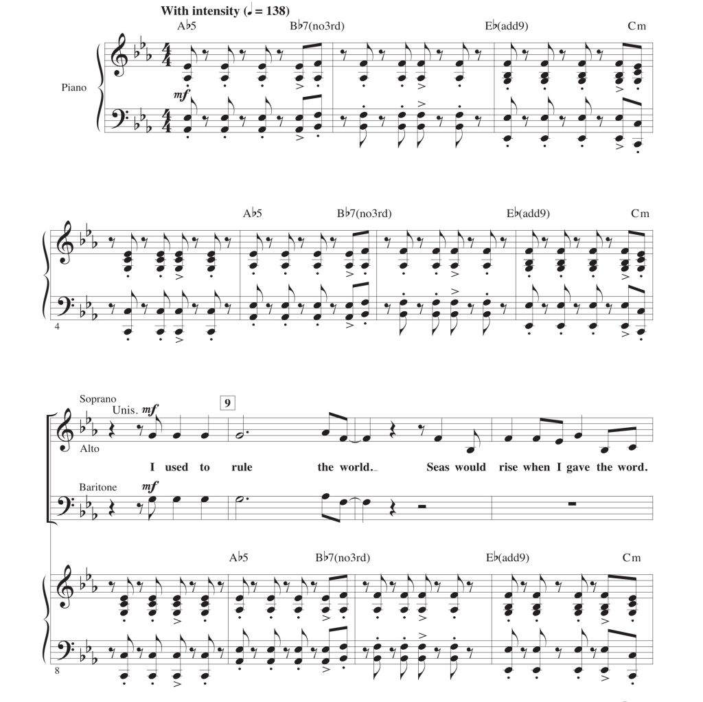 酷玩乐队 Viva la Vida 布莱默版 SAB 三声部混声 合唱线谱 有试听-云音圈