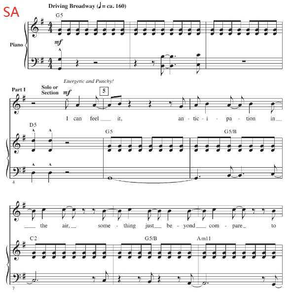 伴奏音频  寻找梦幻岛 Something About This Night 合唱 混声SATB SAB 童声女声SSA SA-云音圈