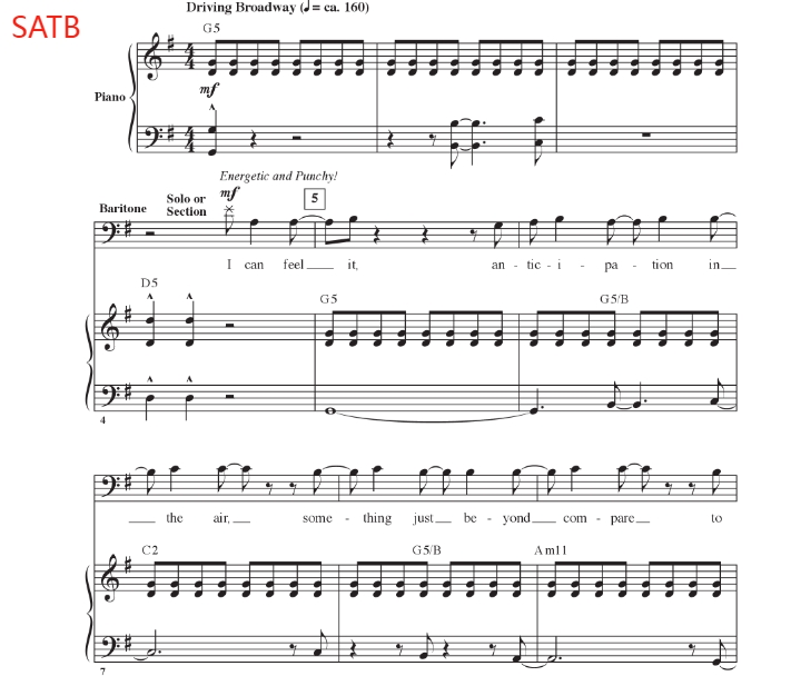 合唱线谱 寻找梦幻岛 Something About This Night SATB 四声部混声合唱 有试听-云音圈