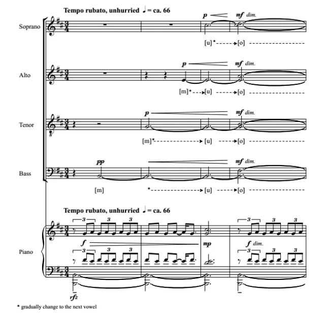 合唱线谱  当我八岁时 When I Was Eight SATB 四声部混声+钢琴 合唱 有试听-云音圈