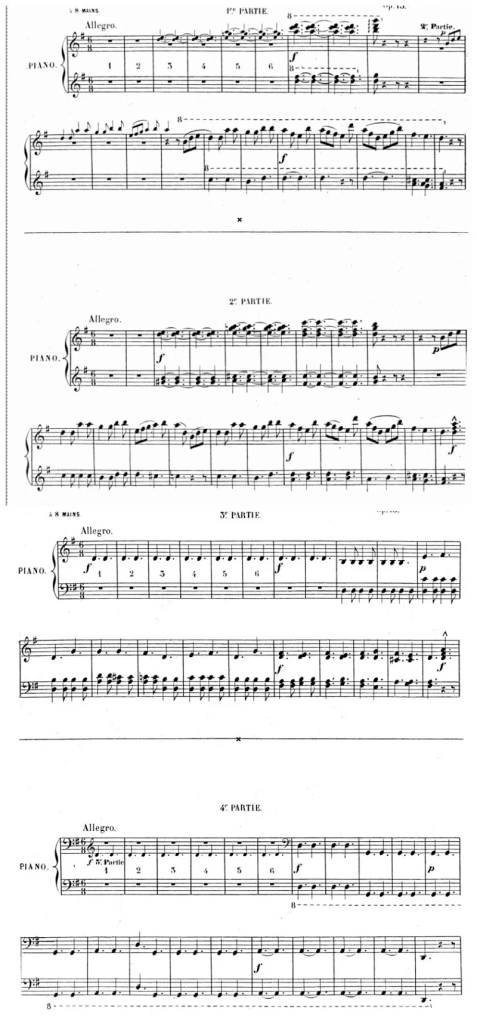 银婚Les Noces d'Argent 单钢琴八手联弹谱  有试听-云音圈