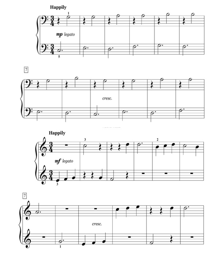 旋转木马上的飞马 the pegasus on the carousel 四手联弹谱  有试听-云音圈