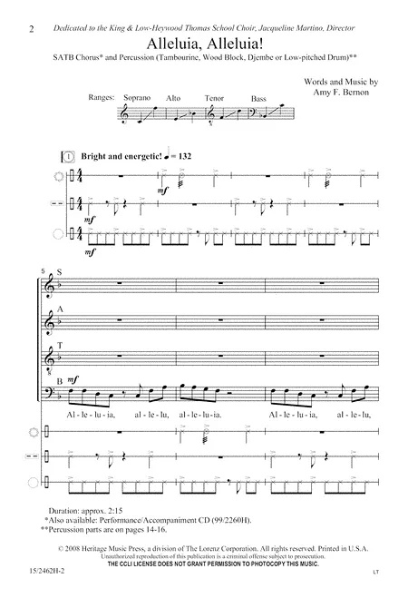 商品为SATB 四声部合唱线谱 Alleluia Alleluia 混声合唱谱 有试听-云音圈