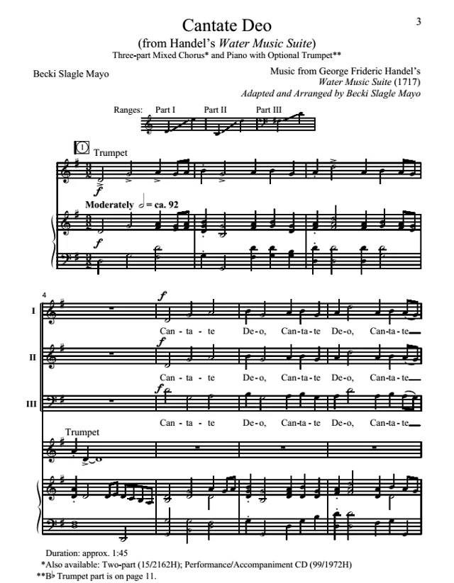 商品为合唱伴奏音频mp3 亨德尔 Cantate Deo 梅奥版 合唱伴奏音频 有试听-云音圈