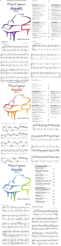 Play it again（再弹一次） 全套三本 一套理想的钢琴教程 曲目简单多样，风格范围从巴洛克到当代 适合所有年龄段-云音圈