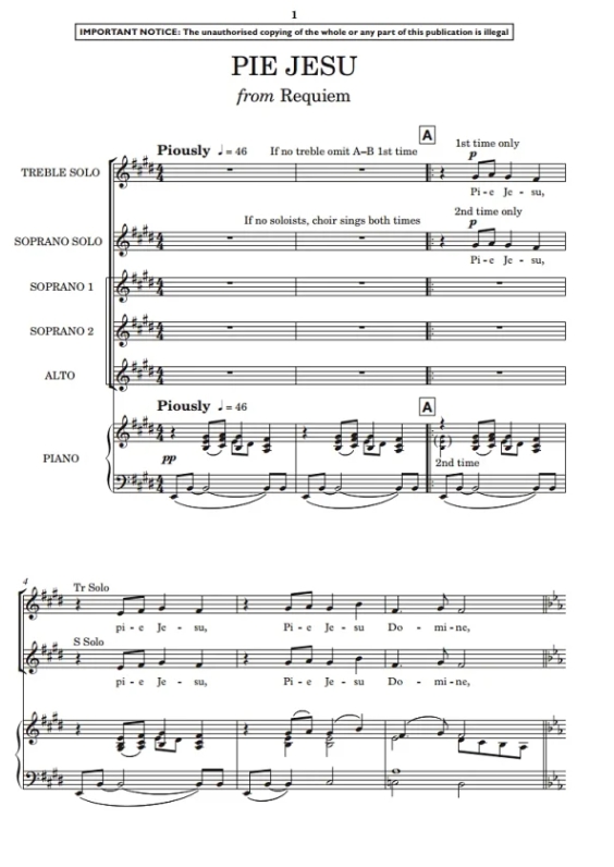 商品为合唱伴奏音频mp3 求主垂怜 Pie Jesu 詹金斯版 合唱伴奏音频 有试听-云音圈