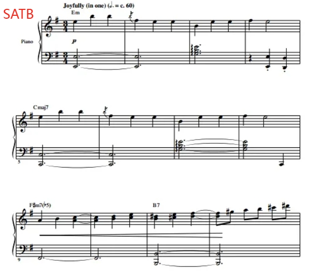 商品为合唱线谱 音乐之声 My Favorite Things 赫夫版 SATB 四声部混声合唱  有试听-云音圈