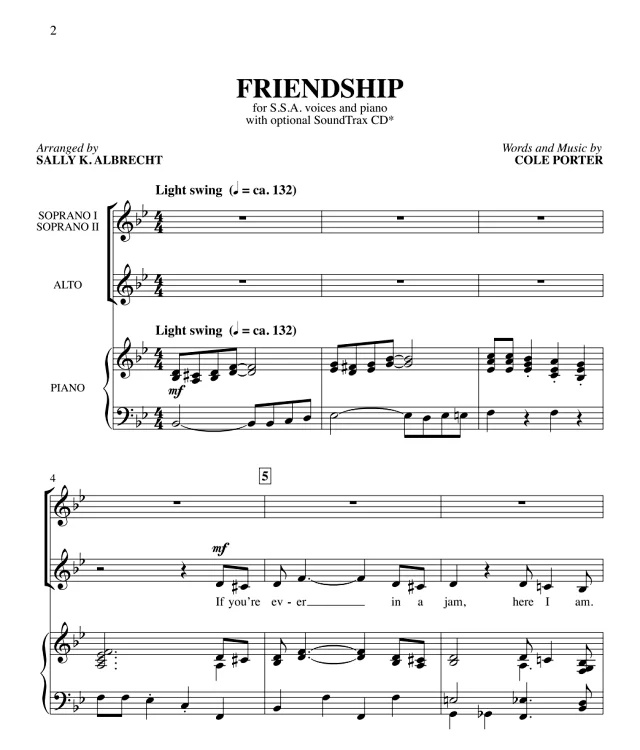 商品为合唱伴奏音频mp3 友谊 Friendship 阿尔布雷克特版 合唱伴奏音频 有试听-云音圈