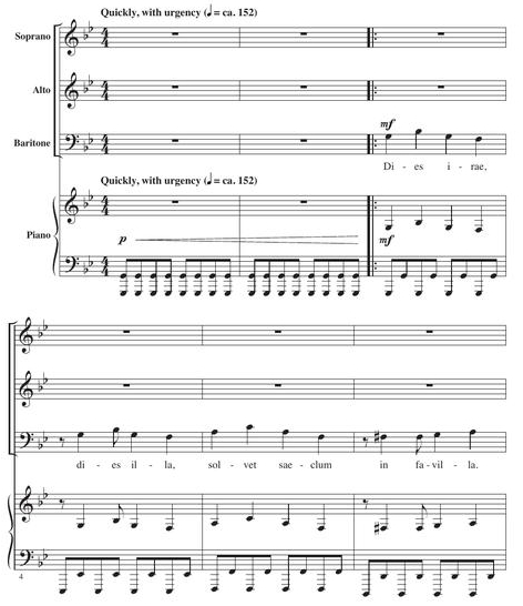 商品为SAB 三声部合唱线谱 Dies Irae 爱默生版 混声合唱谱 有试听-云音圈