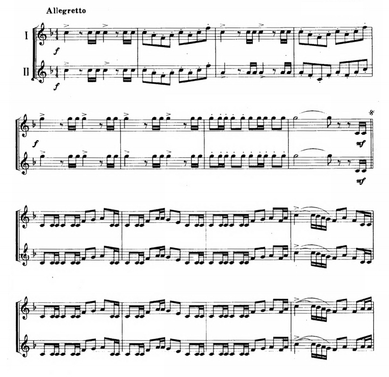 威廉退尔序曲 小号 二重奏总谱 有试听-云音圈