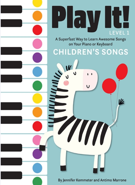 Play it！钢琴教材4本 超可爱的钢琴启蒙教材 非常适合低幼宝宝使用-云音圈