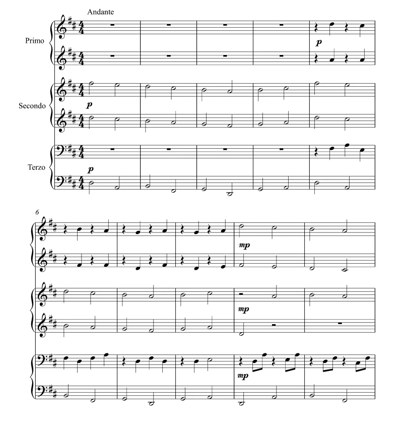 卡农   六手联弹  纸质版 有试听-云音圈