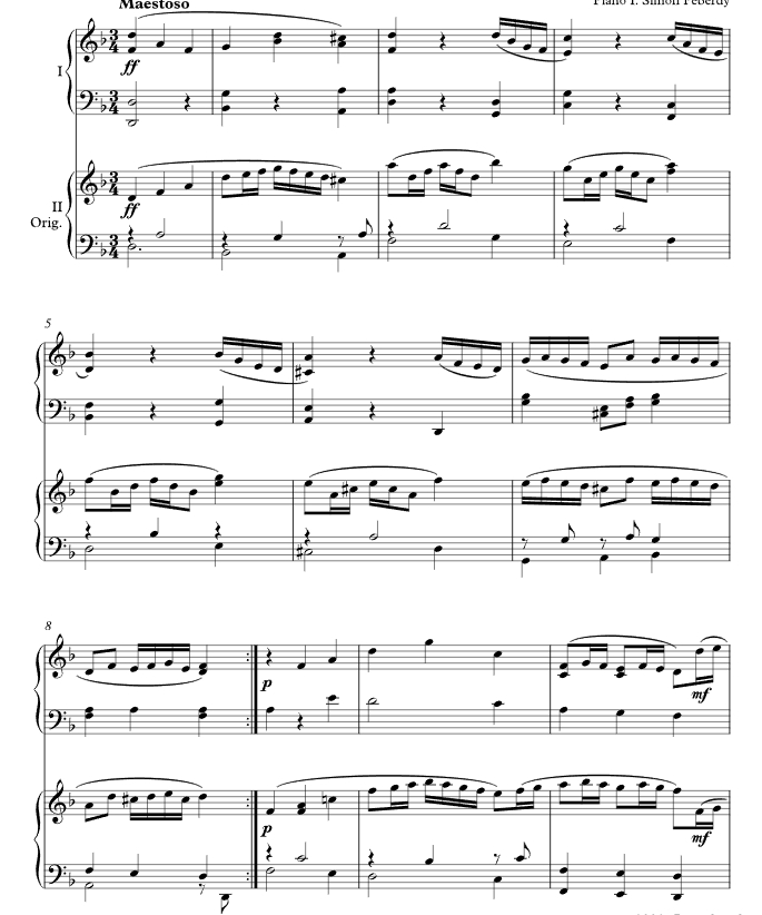 亨利回旋曲 双钢琴四手联弹 有试听-云音圈