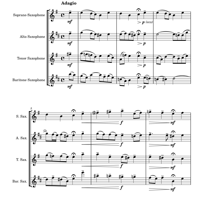 旧年已逝 克里斯蒂亚诺版 SATB 萨克斯四重奏 总谱+分谱  有试听-云音圈