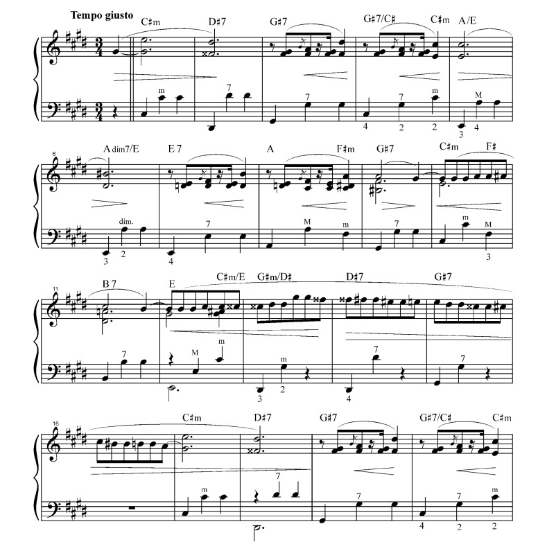肖邦升C小调圆舞曲Op.64 No.2 手风琴独奏-云音圈