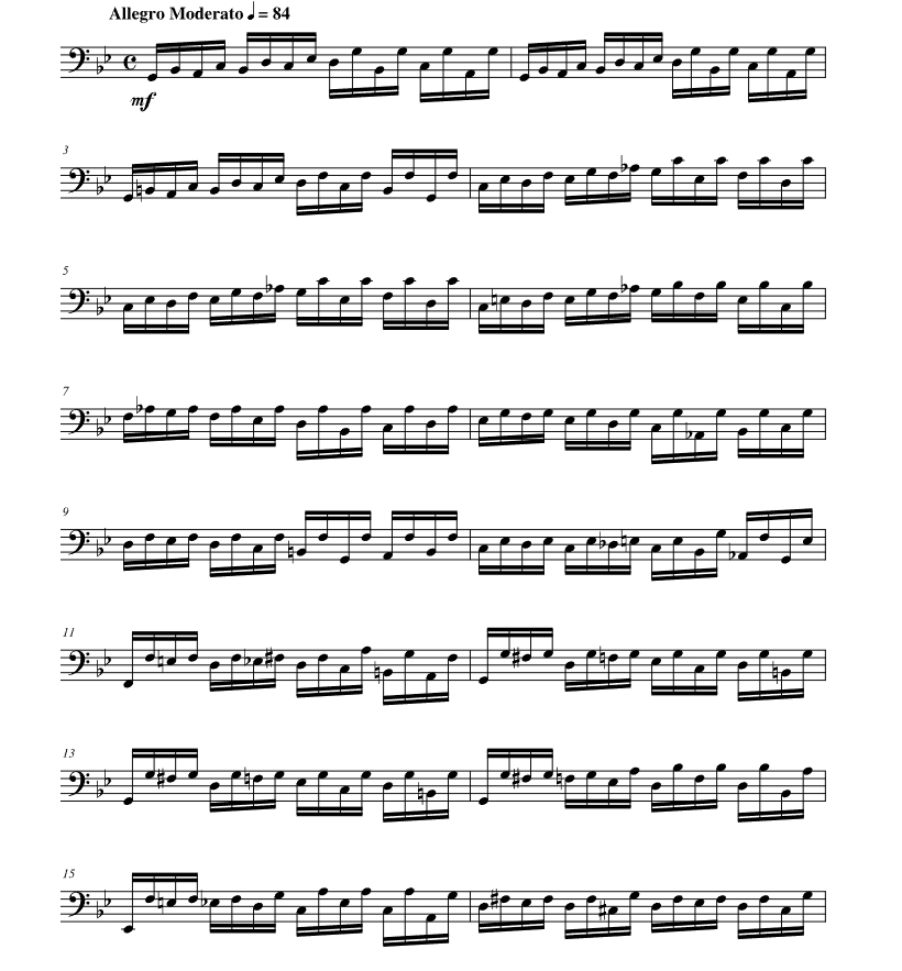 踏板练习曲  BWV 598 大号独奏 有试听-云音圈