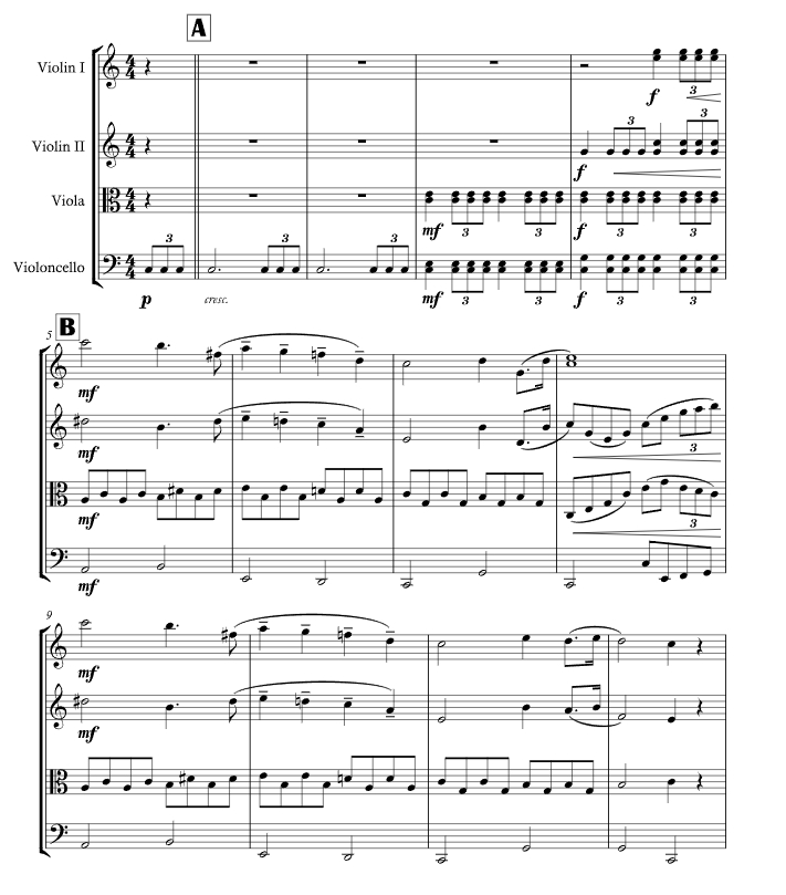 婚礼进行曲 杜达官方原版 弦乐四重奏 总谱+分谱 有试听-云音圈