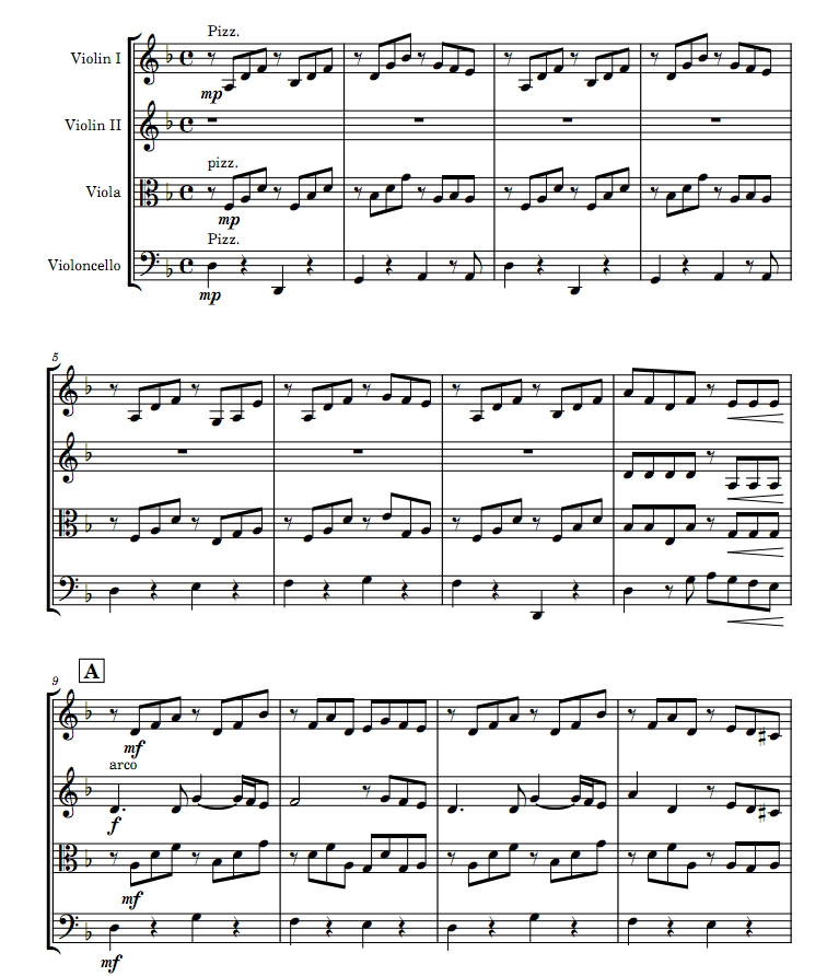 放牛班春天主题曲 眺望你的路途 弦乐四重奏 总分谱 有试听 自动发货-云音圈