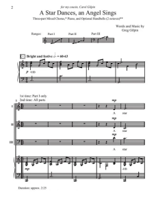 A Star Dances, An Angel Sings SAB 三声部混声 合唱线谱  有试听-云音圈