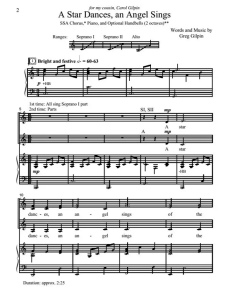 A Star Dances, An Angel Sings SSA 三声部童声女声 合唱线谱  有试听-云音圈