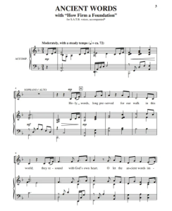 Ancient Words SATB 四声部混声 海斯版 合唱线谱  有试听-云音圈