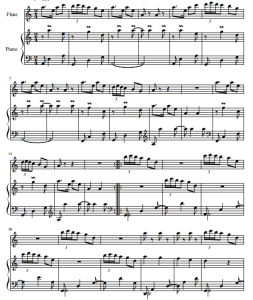 Celtic Spinning Song 长笛钢琴 总分谱-云音圈