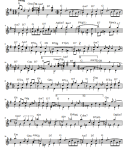 Cheek to Cheek 吉他独奏谱-云音圈