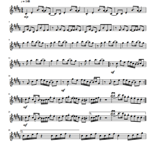 DEATH BY GLAMOUR 萨克斯独奏谱-云音圈