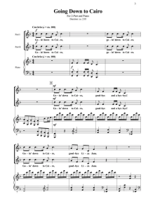 Going Down To Cairo SA 二声部童声女声+钢琴 合唱线谱  有试听-云音圈