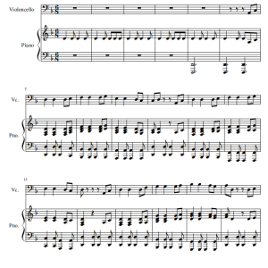 He's a Pirate 大提琴钢琴 总分谱-云音圈