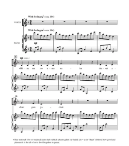 Hine Ma Tov SSA 三声部童声女声+钢琴 以色列民歌 抒情版 合唱线谱  有试听-云音圈