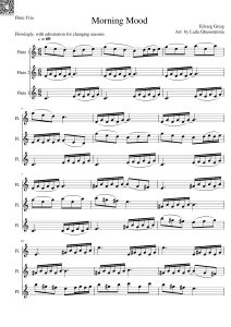 晨景  三长笛重奏总分谱  有试听-云音圈