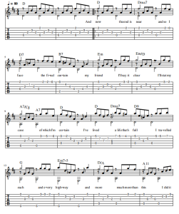 My way 吉他独奏谱-云音圈