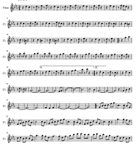 Roma 长笛独奏谱-云音圈