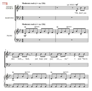 商品为TTB 三声部合唱线谱 Shut Up And Dance  贝克版 男声流行合唱谱 有试听-云音圈