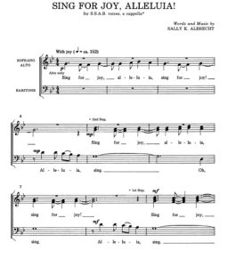 Sing For Joy, Alleluia SATB 四声部混声无伴奏 阿卡贝拉 合唱线谱-云音圈