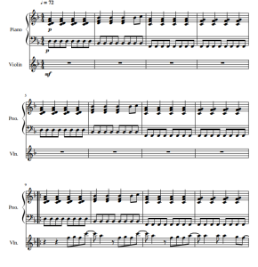 The Scientist 小提琴钢琴 总分谱-云音圈