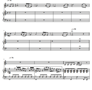 乡间小路引我回家  小提琴钢琴 总分谱-云音圈