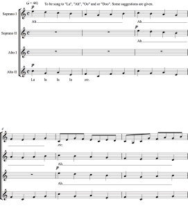 卡农 SSAA 四声部童声女声 阿卡贝拉 合唱线谱  有试听-云音圈