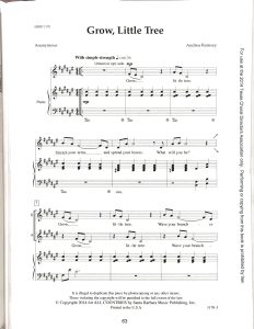 小树的成长 Grow Little Tree 二声部合唱线谱-云音圈