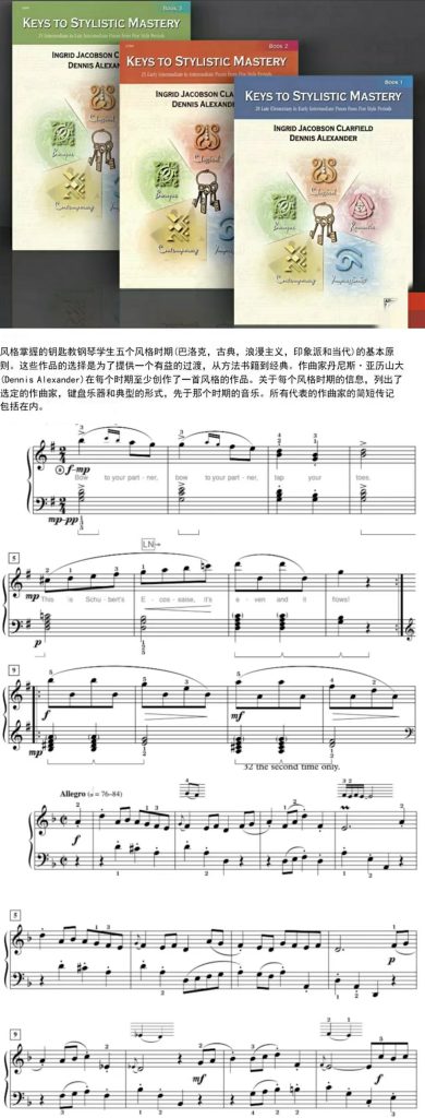 图片[3]-风格奥秘的演奏钥匙 钢琴独奏 全三册 Alfred原版乐谱书-云音圈
