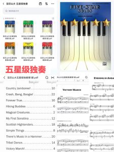 五星独奏 全6册 音乐会选曲必备-云音圈