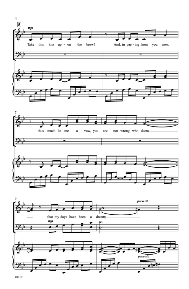 图片[2]-梦中梦 SATB 四声部混声 格雷版 合唱线谱  有试听-云音圈