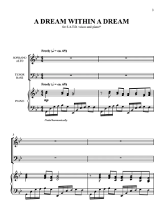 梦中梦 SATB 四声部混声 格雷版 合唱线谱  有试听-云音圈