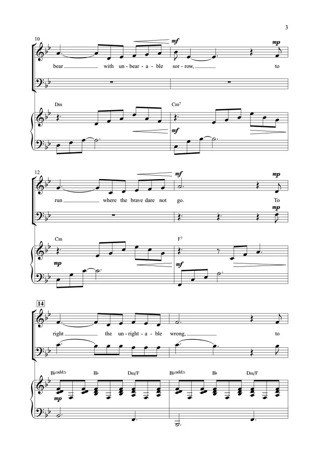 图片[2]-梦幻骑士 SATB 四声部混声 合唱线谱-云音圈